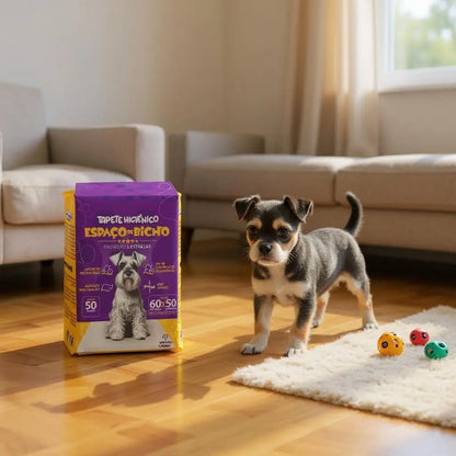 Tapete Higiênico Premium 50x60cm Absorção Rápida Pet | Caprioli Shop tapete higiênico para cachorro
