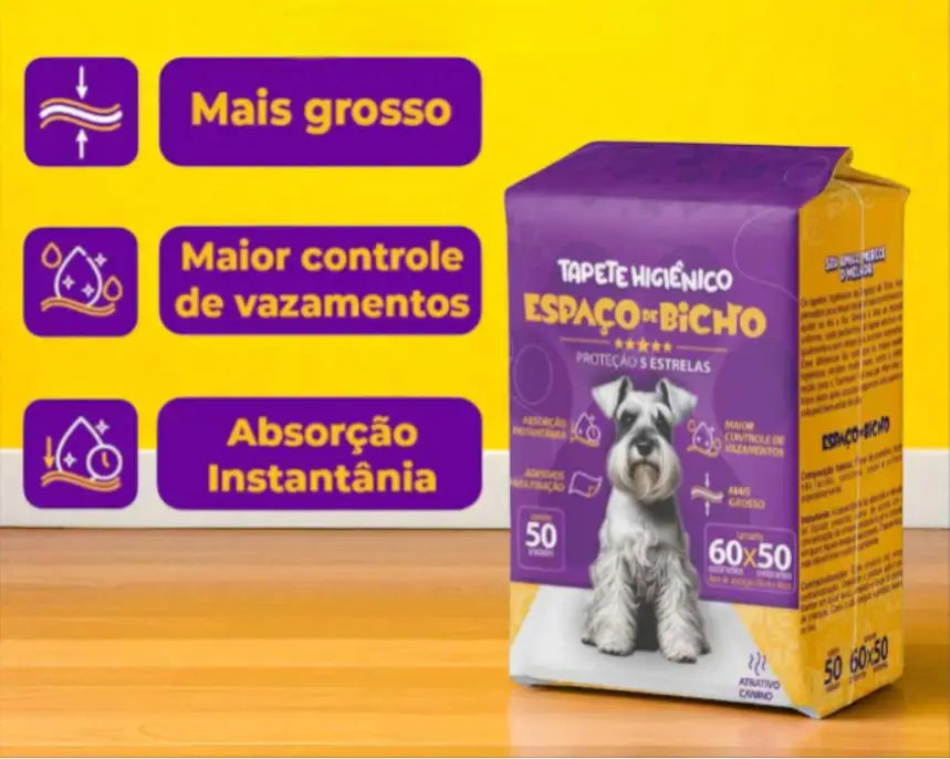 Tapete Higiênico Premium 50x60cm Absorção Rápida Pet | Caprioli Shop tapete higiênico para cachorro