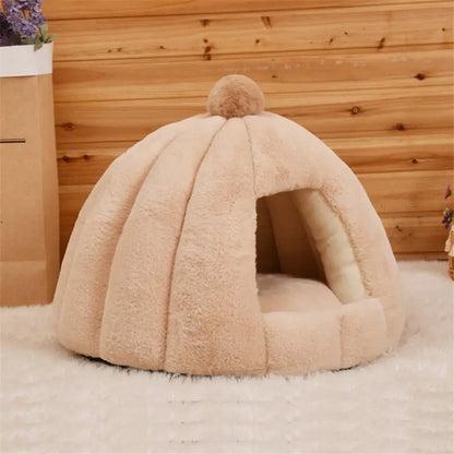 Toca Pet House Acolhedora com Almofada Removível | Caprioli Inter Caminha e casinha para Cachorro Bege / P