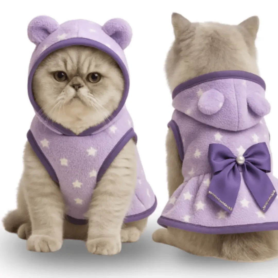 Vestido Soft para Gatos Estilo e Conforto Inverno | Caprioli Shop roupas acessórios gatos