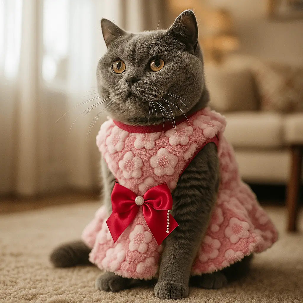 Vestido Soft para Gatos Estilo e Conforto Inverno | Caprioli Shop roupas acessórios gatos